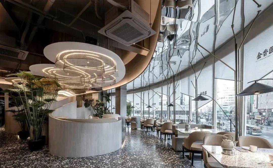 叠彩大型粤菜餐厅的深圳餐饮空间设计